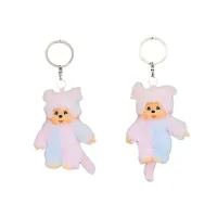 Monchhichi Cotton Candy meisje Sleutelhanger 10 cm